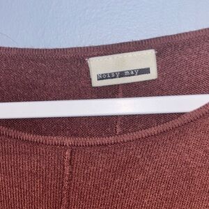 Noisy May Burgundy Sweater